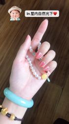 -复古绿·少女主题美甲美睫