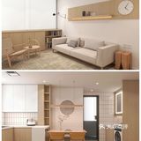 80㎡日系原木风🍂卡座设计拯救小户型餐厅