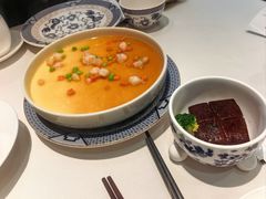 虾仁蒸蛋-钱塘花园·宁波菜
