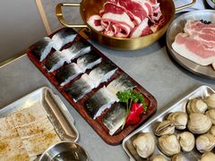 -围炉肉舍•炭烤活鳗•丹东海鲜烤肉(步行街店)