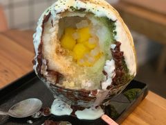 抹茶生乳かき氷-WONDER ICE 萬得冰田(建設路总店)