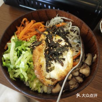 「塔坪103号小区」 韩式五花肉拌饭 味道还不错