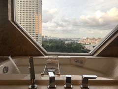 有港口view的浴室-新加坡丽思卡尔顿美年酒店