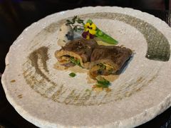 薄牛肉卷-羽山料理
