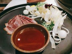 三年金钱火腿配大理手撕乳扇-泓0871臻选云南菜·味庄