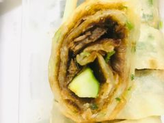 葱饼卷牛肉-台北楚楚园馅饼粥(虹桥南丰城店)