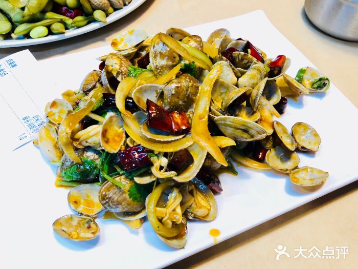 常记蚝味鲜·烧烤海鲜大排档(东风北桥店)辣炒花蛤图片