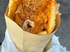 -小红车炸蛋葱油饼