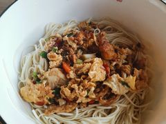 鸡蛋肉丝干挑面-对面面馆