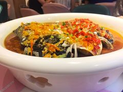 双椒蒸鱼头-稻品香小锅饭豆腐馆(北三路店)