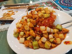 宫保鸡丁盖饭-清真伊源饺子馆(陶然共友大厦店)