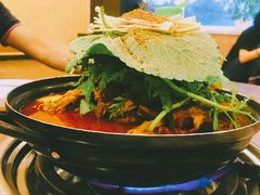 土豆排骨火锅-喇喇排骨火锅·传统韩式脊骨汤(望京西园总店)