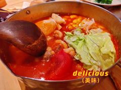 肥牛炼番茄线食-火山屋台(新街口店)