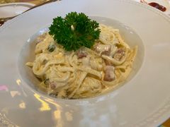 奶油蘑菇培根面-莫多多餐厅