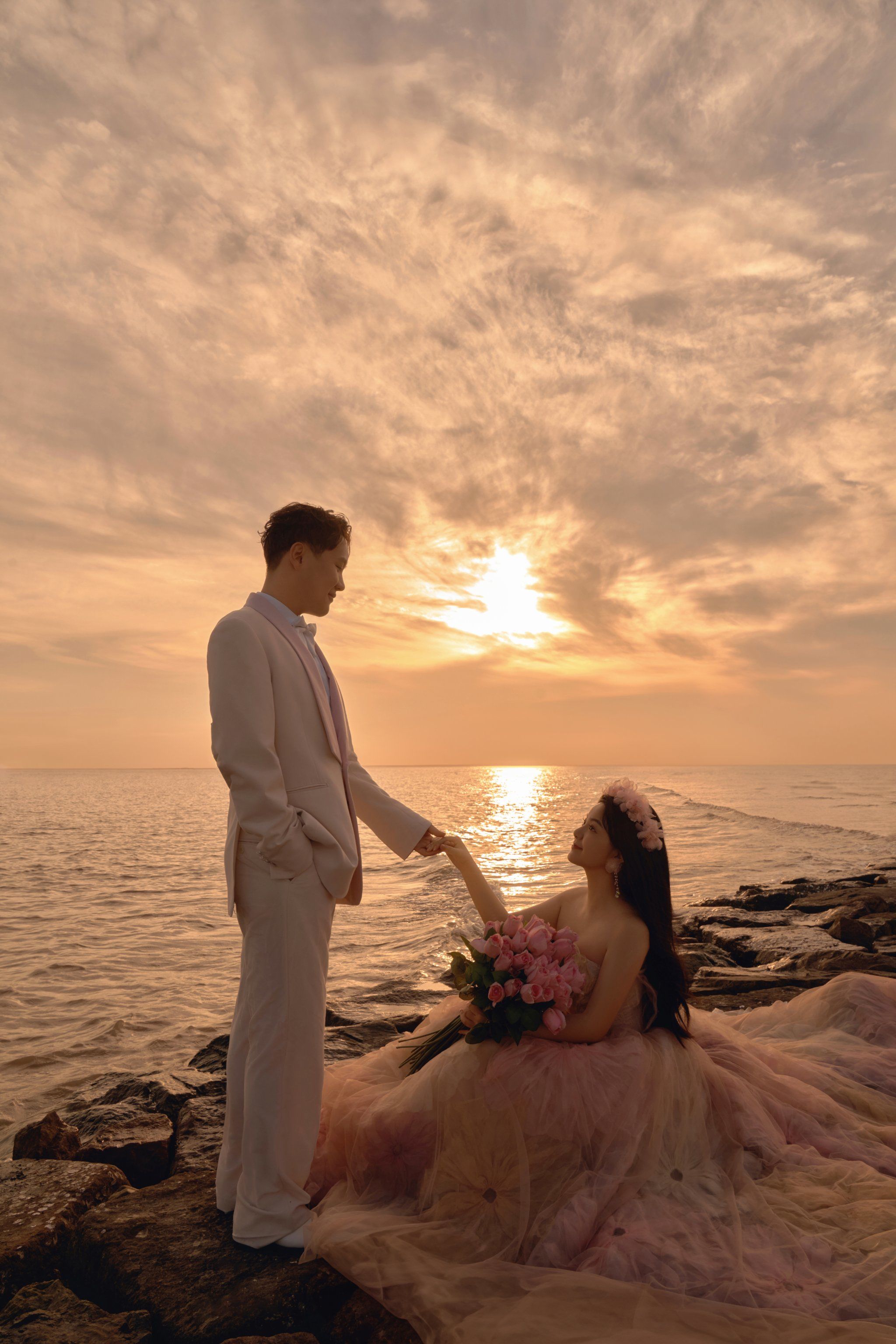 海景 夕阳氛围感🈵🈵舟山婚纱照推荐
