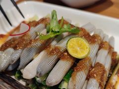 秋葵拌沙虫-黑明餐厅(白鹭洲店)