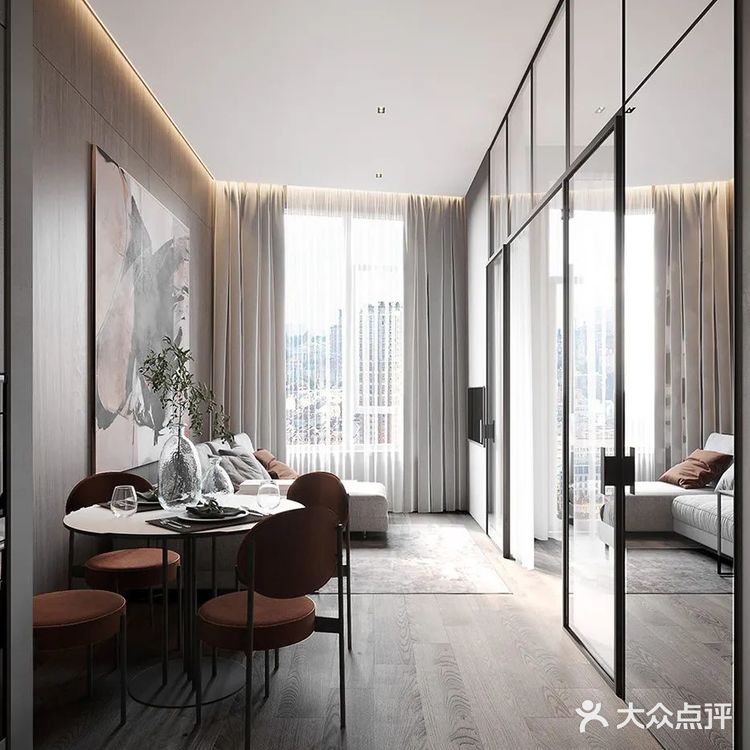 44㎡暗色系小宅，一个人住也要很舒适~