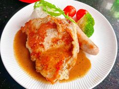 皇牌猪扒拼香肠烩饭-南都咖啡西餐厅(东塘店)
