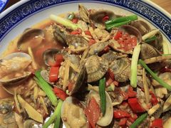 辣汁炒花蛤-醋果子炒大肠·老赣南客家菜(渔湾里店)