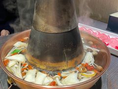 鲜菌清汤铜锅锅-东来顺铜锅炭火涮肉(上地华联店)