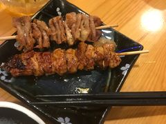 烤鸡皮，烤鸡颈肉-晶吉·居酒屋·烧鸟·生鱼饭(中山区民主广场店)