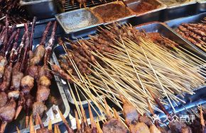 Lamb and Beef Skewers on Red Willow Branches