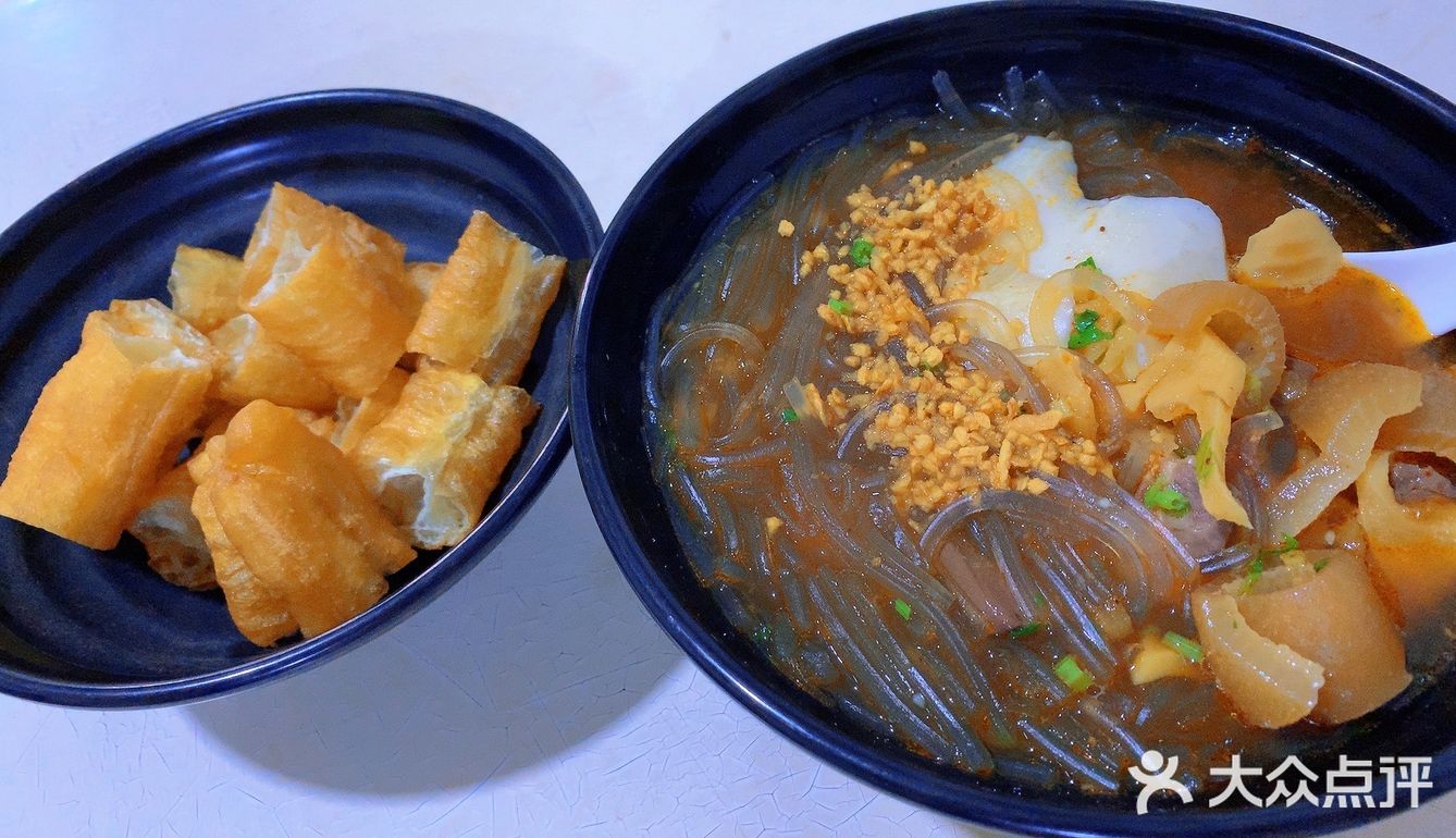 大碗7元,小碗5元的豆花粉丝