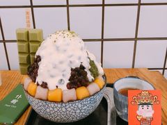 日式抹茶生乳かき氷-WONDER ICE 萬得冰田(建設路总店)