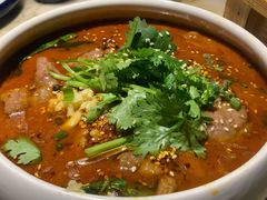 水煮牛肉-绿茶餐厅(乐峰广场店)