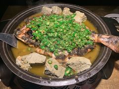 翡翠青椒烤黔鱼-烤匠麻辣烤鱼(环球中心店)