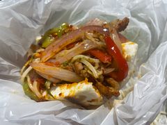 孜然炒肉夹馍-老兰家传统烧烤炒菜泡馍(小南门店)