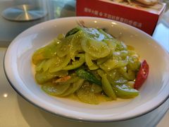 尖椒炒青番茄-村长家的疙瘩汤(沌口店)