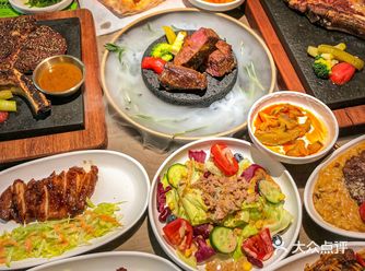 成都·厚切牛排食材，30款副菜自助必去店~