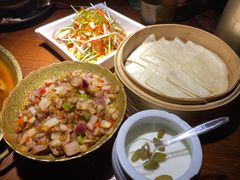 薄饼卷羊肉粒-楼兰新疆主题餐厅(苏州中心店)