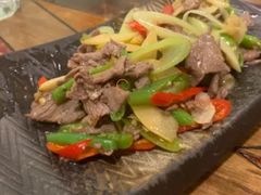 酸木瓜炒牛肉-紫滇源云南生态菜(丹凤街店)