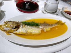 鸡油蒸半野生黄鱼-玫瑰厅上海菜(兴国路店)