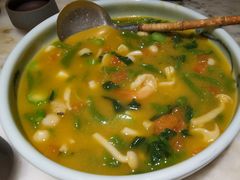 翡翠海鲜面疙瘩汤-绿茶餐厅(乐峰广场店)