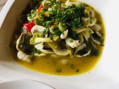 咸菜蘑菇炒鱼片-逢源酒楼(东大街店)