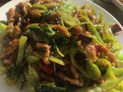 香辣肉丝-北京龙庆四季香农家饭庄·灶台鱼·碳烤虹鳟鱼(龙庆峡店)