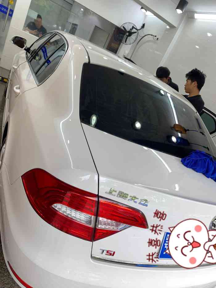 邦信汽车美容贴膜量子膜-"霸王餐抽到的 过去也很方便 师傅态度.