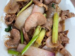 姜葱炒猪杂-天强农家菜馆