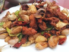 烤蒜爆酥肉-天添纸包鸡家常菜