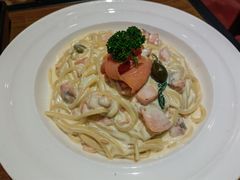 奶汁三文鱼意面-安妮意大利餐厅(国贸店)