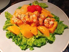 香橙老虎虾沙拉-Lets burger非常汉堡·环球风味(蓝色港湾店)