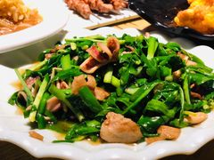 五花肉炒比管-大哈福烧烤·海鲜·家常菜(延安三路店)