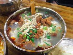 鸡丝加牛肉豆腐脑-豆相识•九九豆腐脑(牛咡桥店)