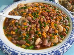 活海肠海胆盖浇饭-崴海渔村(虹梅路店)