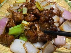 黑椒雪花牛仔粒-丁记盐蘸牛肉·新杭菜(河东路店)