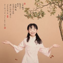 -后宫·古装汉服京剧儿童亲子全家福摄影