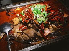 毛血旺烤鱼-探鱼·鲜青椒爽麻烤鱼(番禺万达店)
